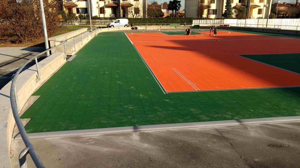 pavimento polifunzionale sport