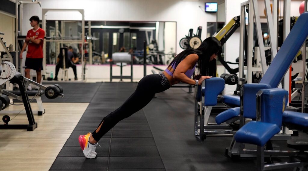 rotolo in gomma palestra